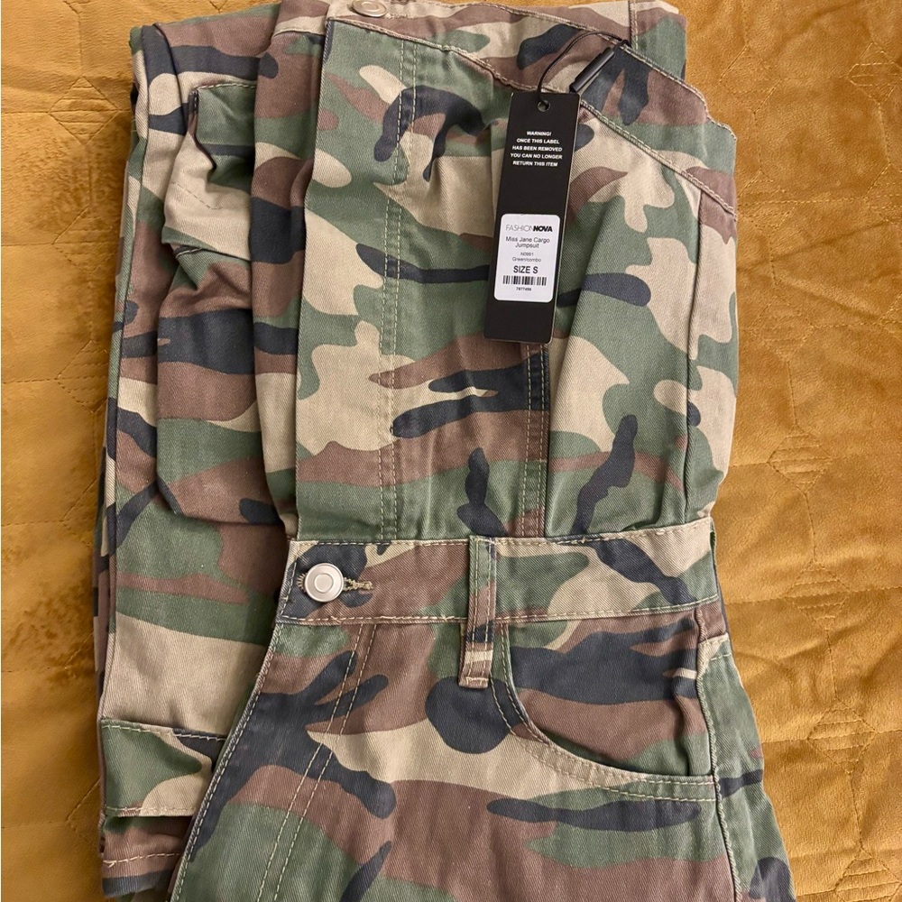 Fashion Nova Camouflage Jumpsuit